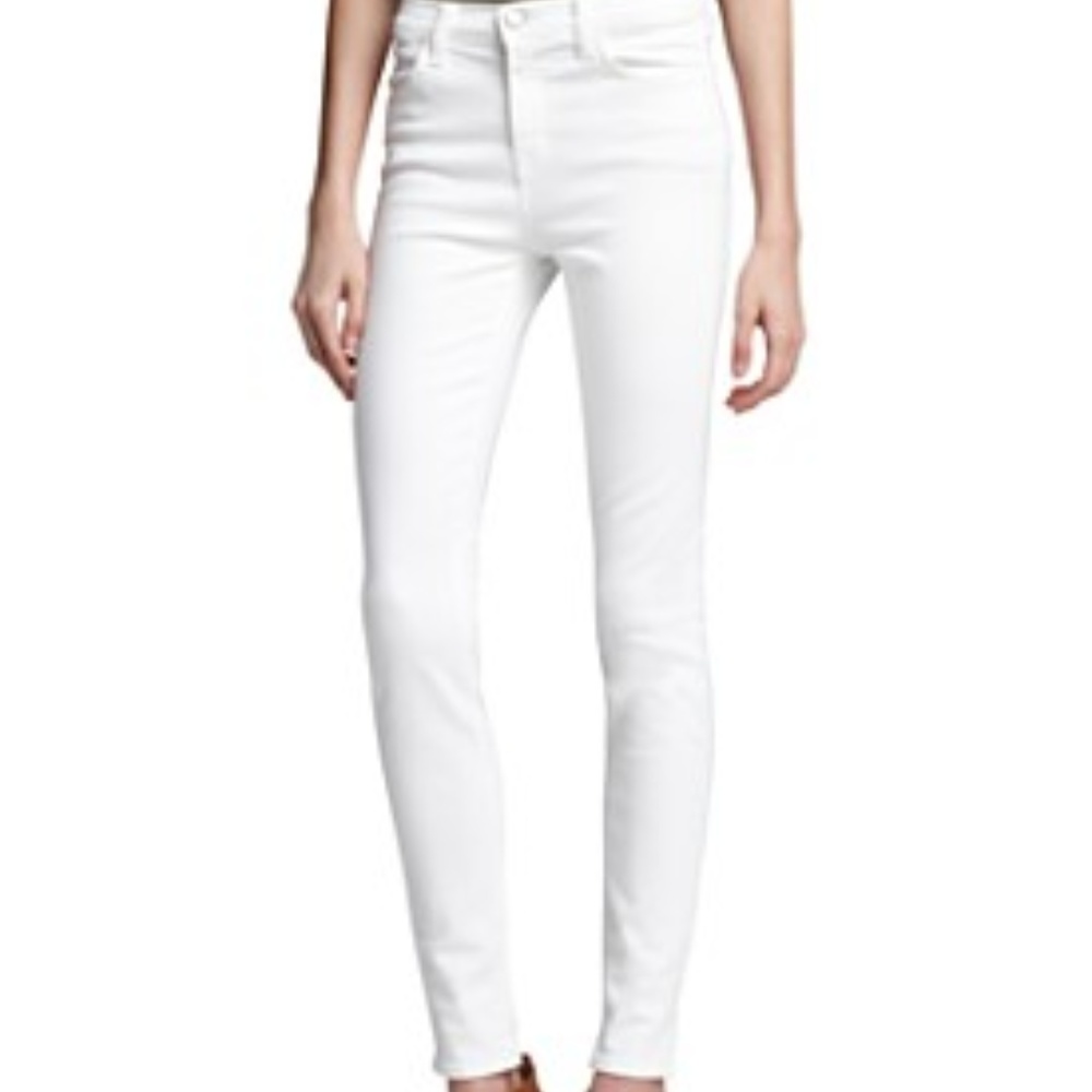 J Brand Skinny Leg Snow White Denim Jeans